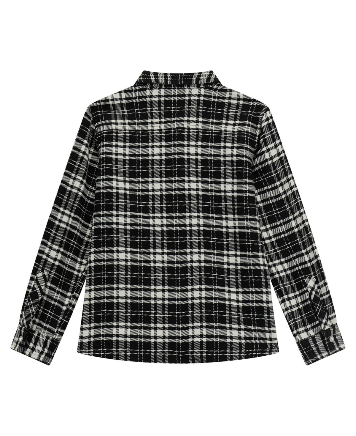 Guess Big Girls Twill Long Sleeve Shirt -White