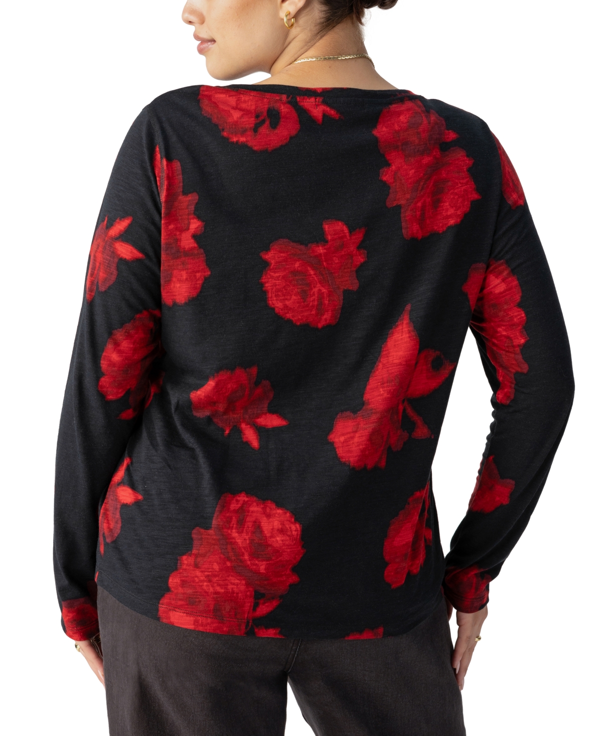 Sanctuary Women's Printed Long-Sleeve T-Shirt
