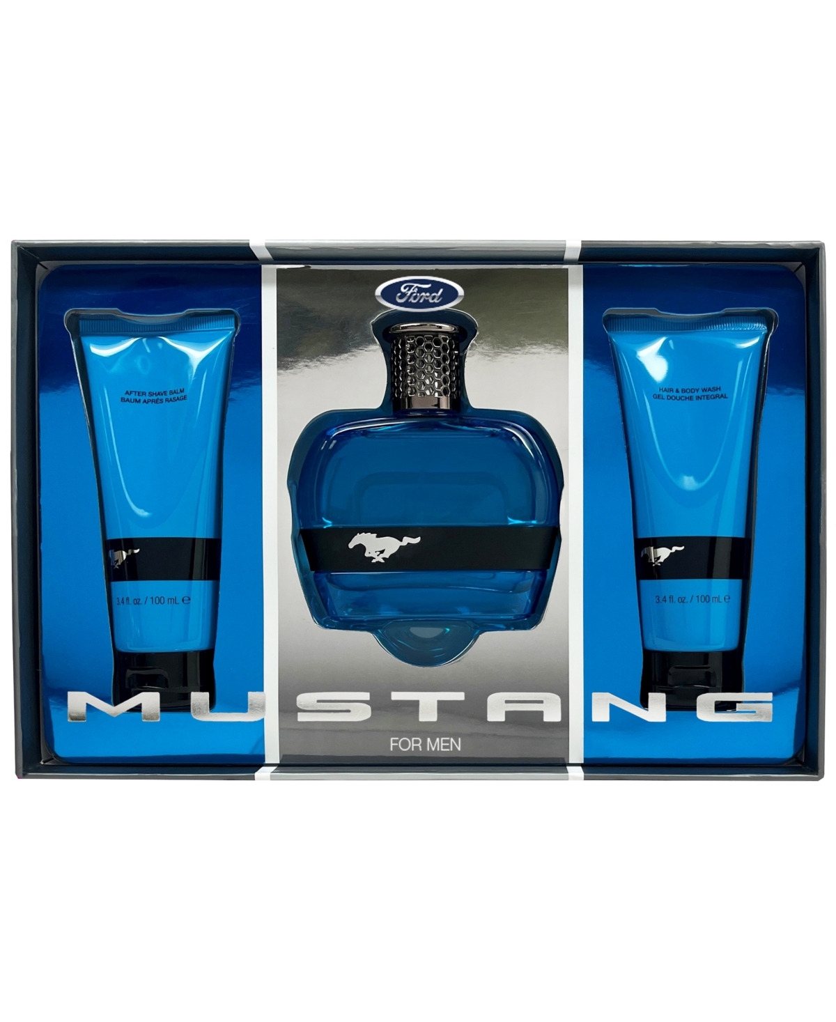 Men's 3-Pc. Ford Mustang Blue Eau de Toilette Gift Set