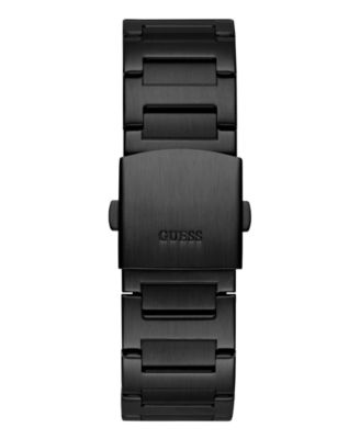 Men's Multi-Function Black Stainless Steel Watch 45mm