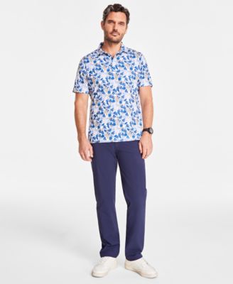 Club Room - Men's Autumn Leaf Tech Polo Shirt