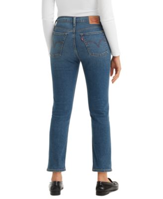 Women's Wedgie Straight-Leg High Rise Cropped Jeans