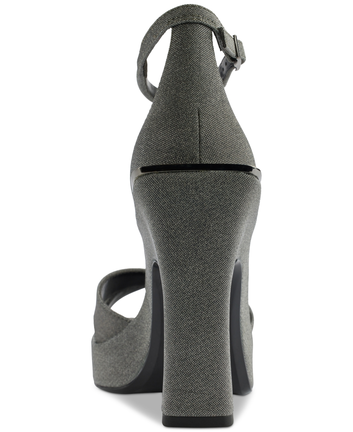 Dkny Linda Ankle Strap Platform Sandal In Graphite