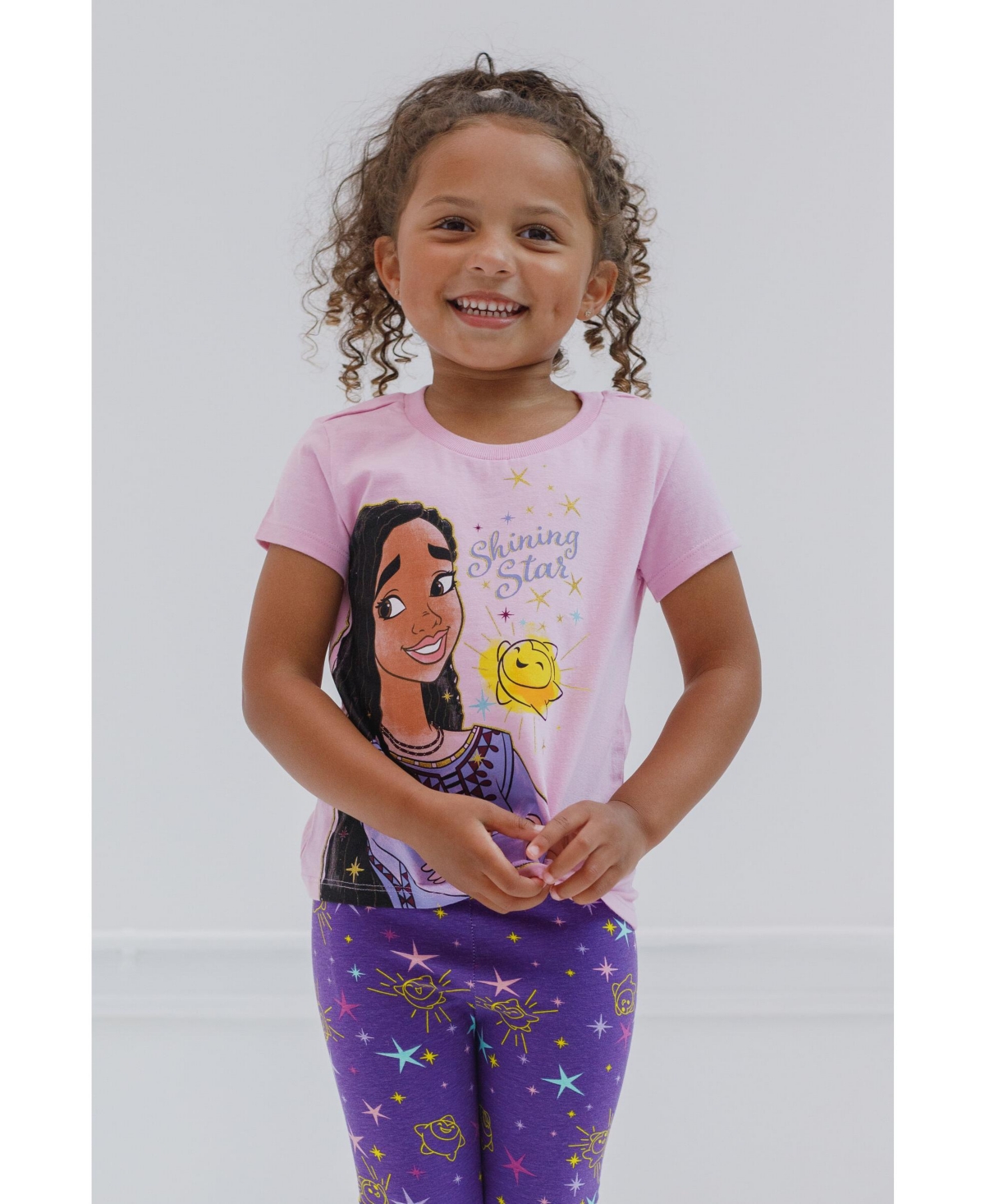 Disney Toddler Girls Wish Asha Star T-Shirt and Leggings Outfit Set to