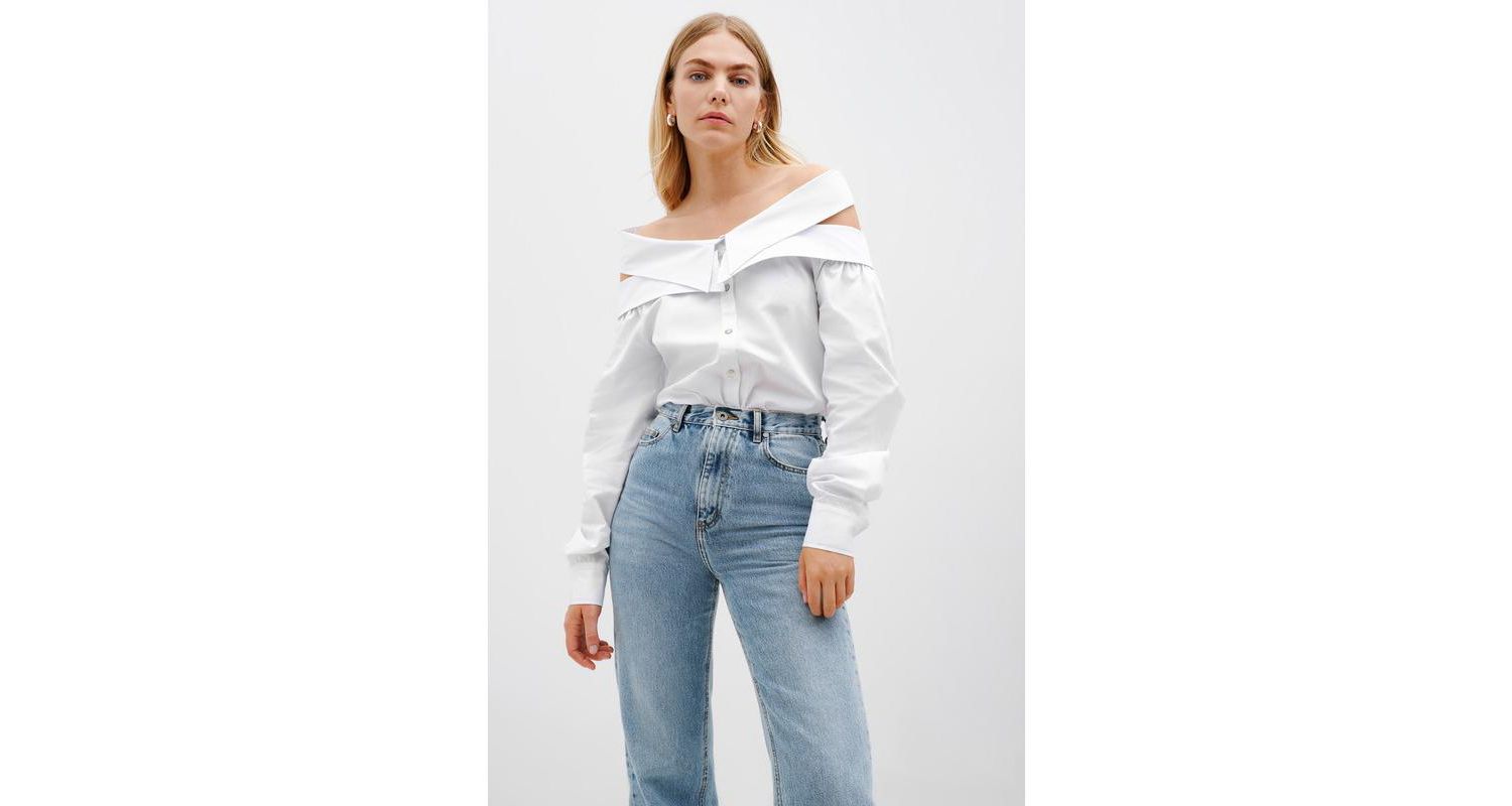 Women's Vesper Oversized Cotton Poplin Button-Down Oxford Shirt