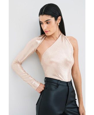 Women's Manhattan Metallic One Shoulder Top