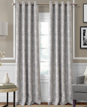 Elrene Closeout!  Julianne Paisley 52" X 84" Blackout Curtain Panel In Gray