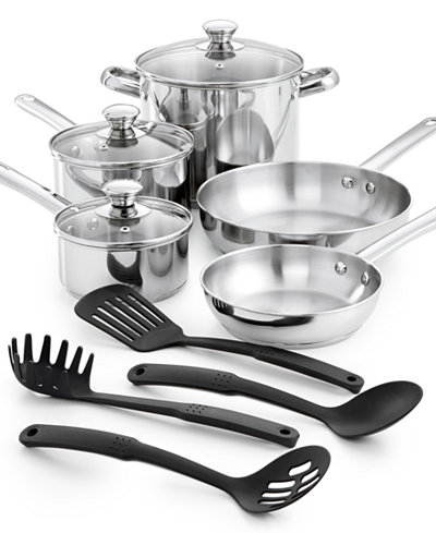 Tools of the Trade Classic 12 Piece Stainless Steel Cookware Set