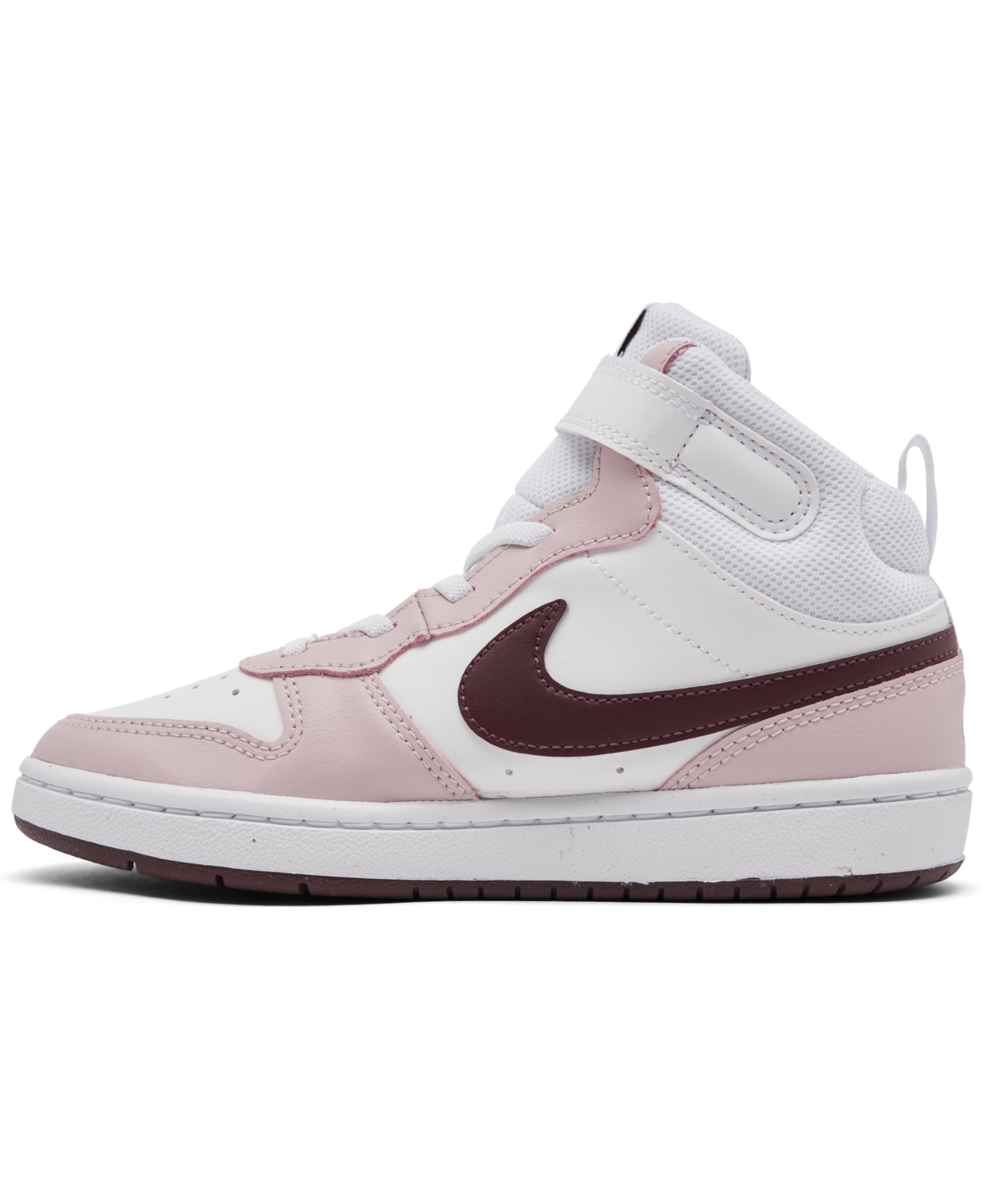 Nike Little Girls Court Borough Mid 2 Stay-Put Closure Casual Sneakers from Finish Line -Violet