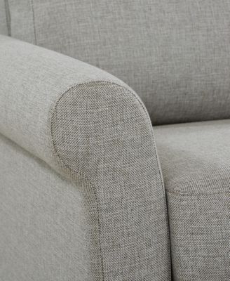 Paige 81" Fabric Silver Queen Sleeper Sofa