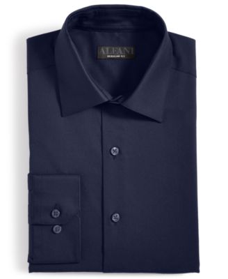 Men's Temperature Regulating Solid Dress Shirt, Slim & Regular Fit