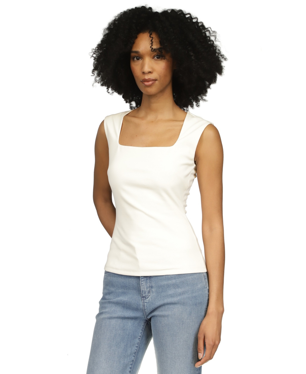 Michael Michael Kors Women's Square Neck Sleeveless Top