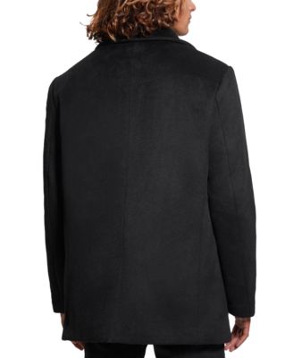 Men's Peacoat with Removable Nylon Hooded Inset