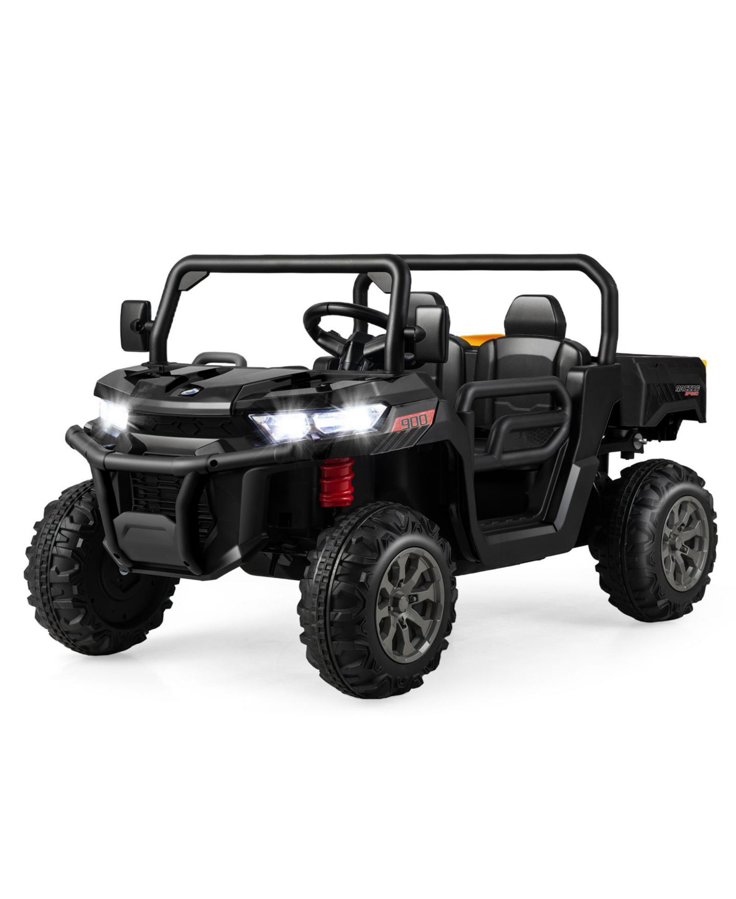 Детская игрушка SUGIFT 2-Seater Ride-On Dump Truck with Dump Bed and Shovel, 110 lbs Capacity, Ages 3+, цвет: Чёрный — фото 11