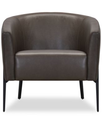 Niebee 31" Leather Accent Chair, Created for Macy's