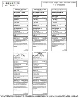 Russell Stover Sugar Free Chocolate Gift Basket, 6 Piece