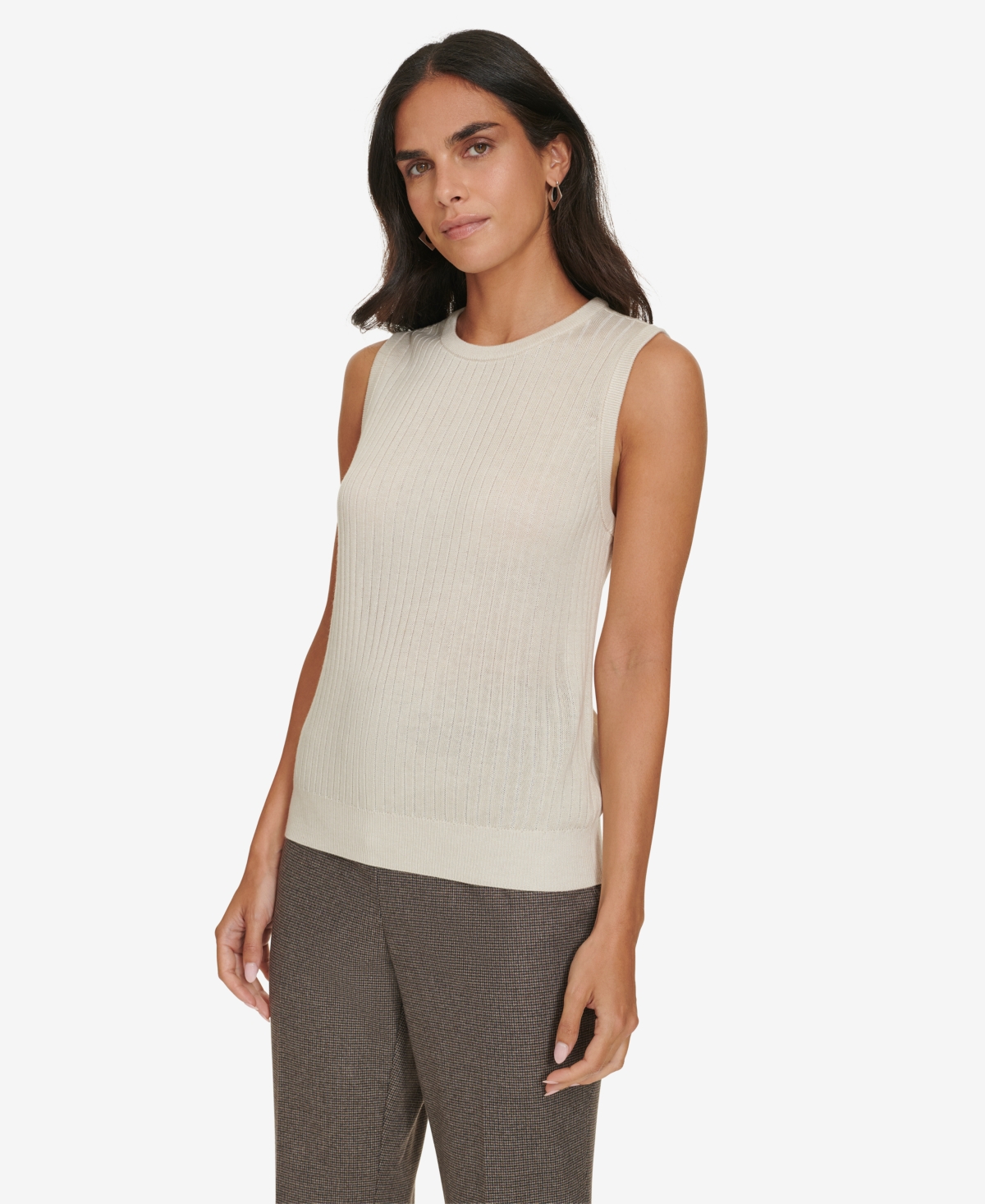 Calvin Klein Women's Sleeveless Crewneck Sweater