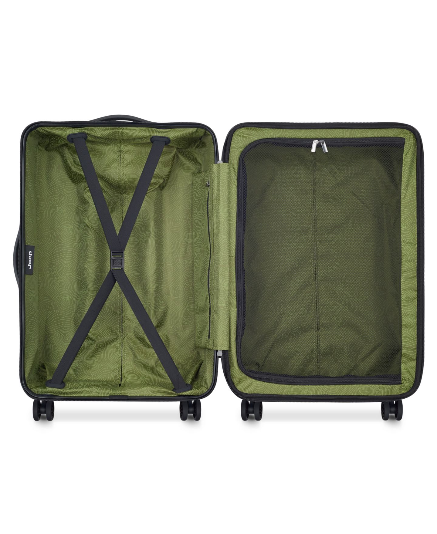 Сумка Jeep JH004C 24" Expandable 4-Double Wheels Upright Spinner, цвет: Avocado — фото 6