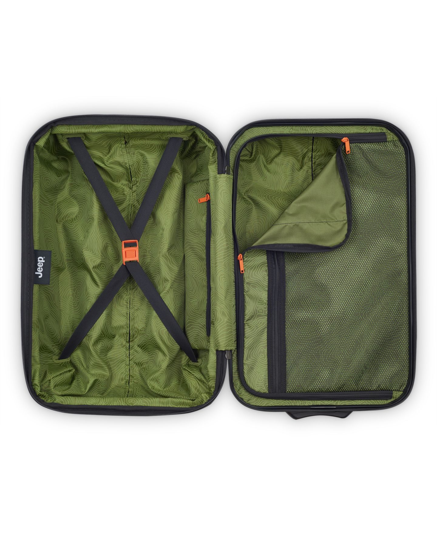 Чемодан Jeep JH003B 21" Expandable 2-Wheel Carry-On, цвет: Чёрный — фото 6