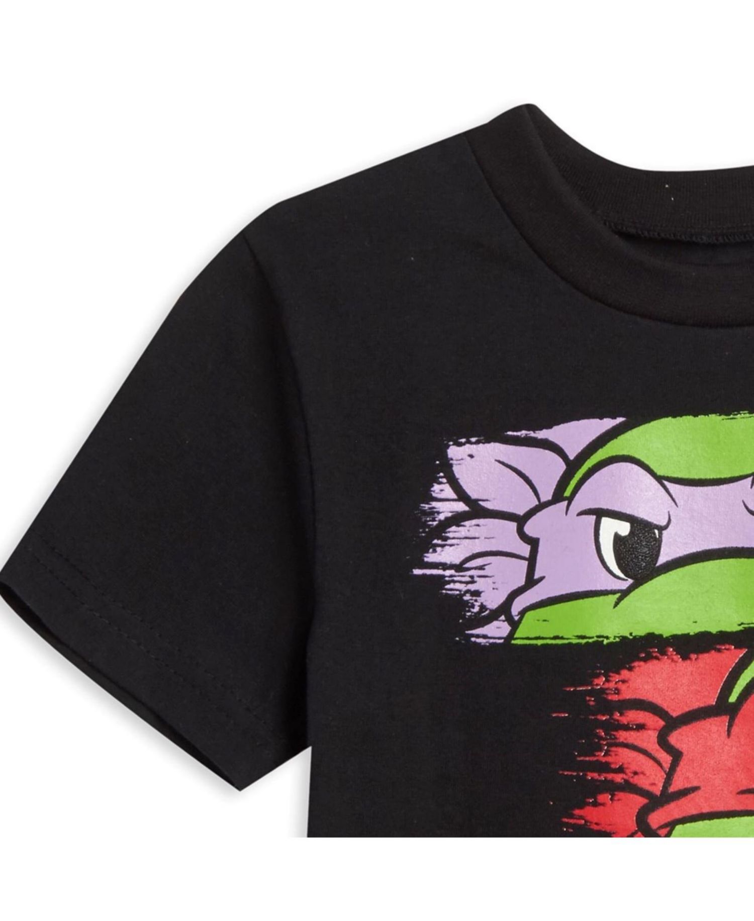 Boys Teenage Mutant Ninja Turtles Donatello Leonardo Michelangelo Raphael T-Shirt and Shorts Outfit Set to