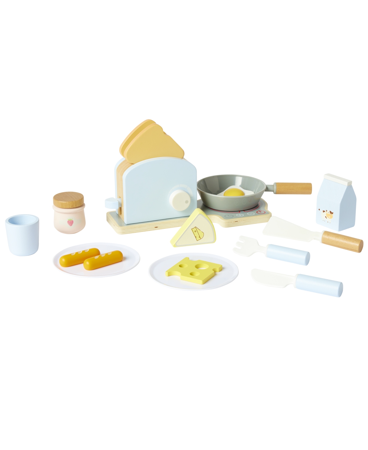 Shop Imaginarium Wooden Breakfast Making 18 Pc Set, Created For You By Toys R Us In Multi