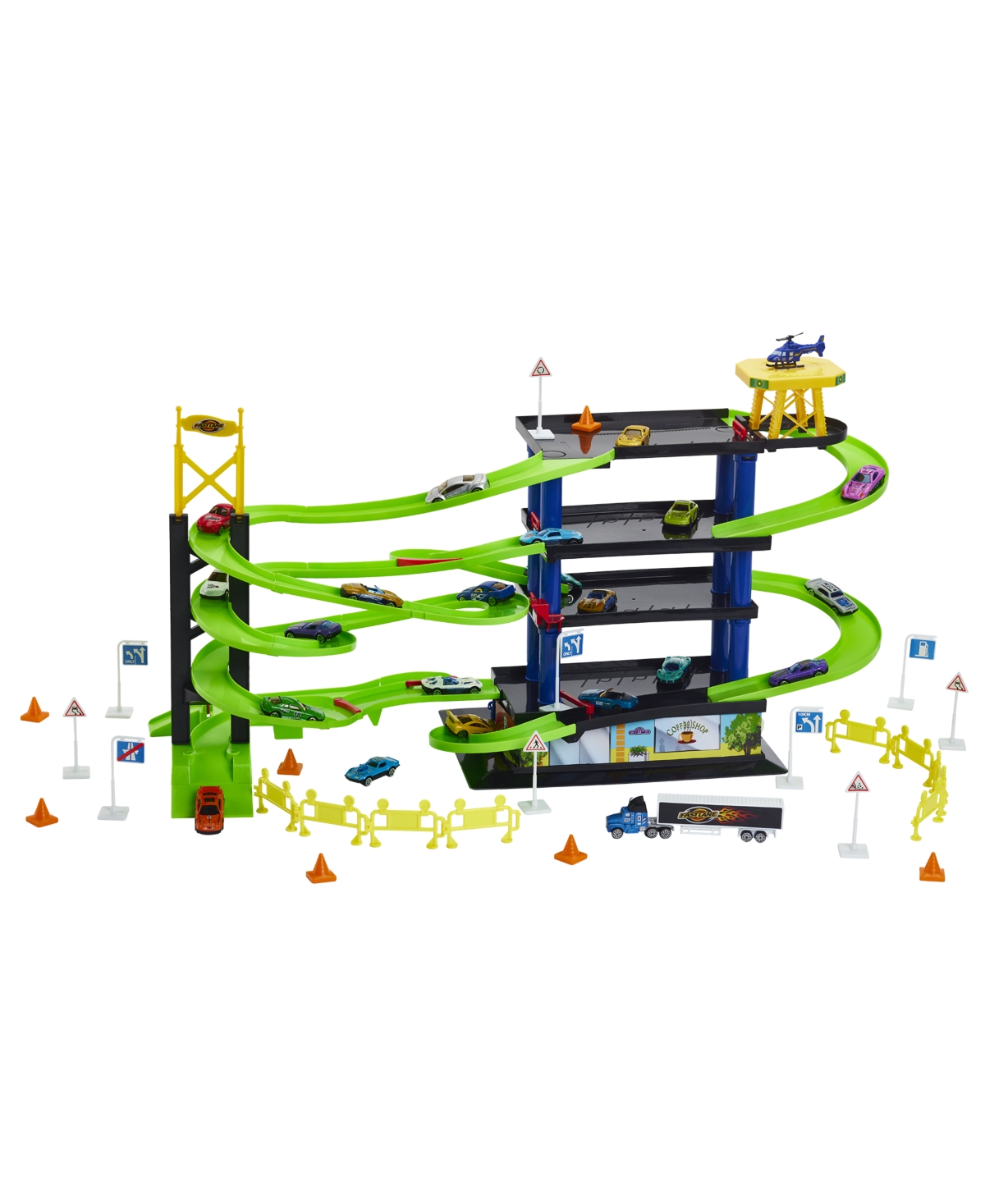 Fast Lane Parking Garage Bundle 50Pc Set, Created for You by Toys R Us