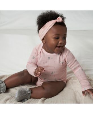 Baby Girls Long Sleeve Onesies Bodysuits, 6-Pack