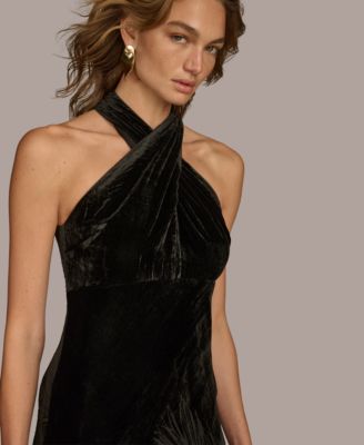 emery lace halter maxi dress Soraya Sheer Lace Halter Maxi Dress main image 0