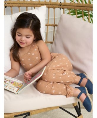 Toddler Girls Gauze Halter Romper