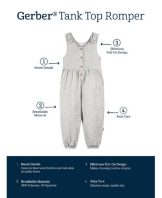 Toddler Girls Sleeveless Romper Jumpsuit