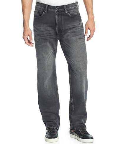 Sean John Men's Patch-Pocket Hamilton Relaxed Fit, Jeans, Only at Macy's, Euro Black Wash
