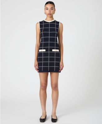 French Connection - Women's Check-Print Sleeveless Dress