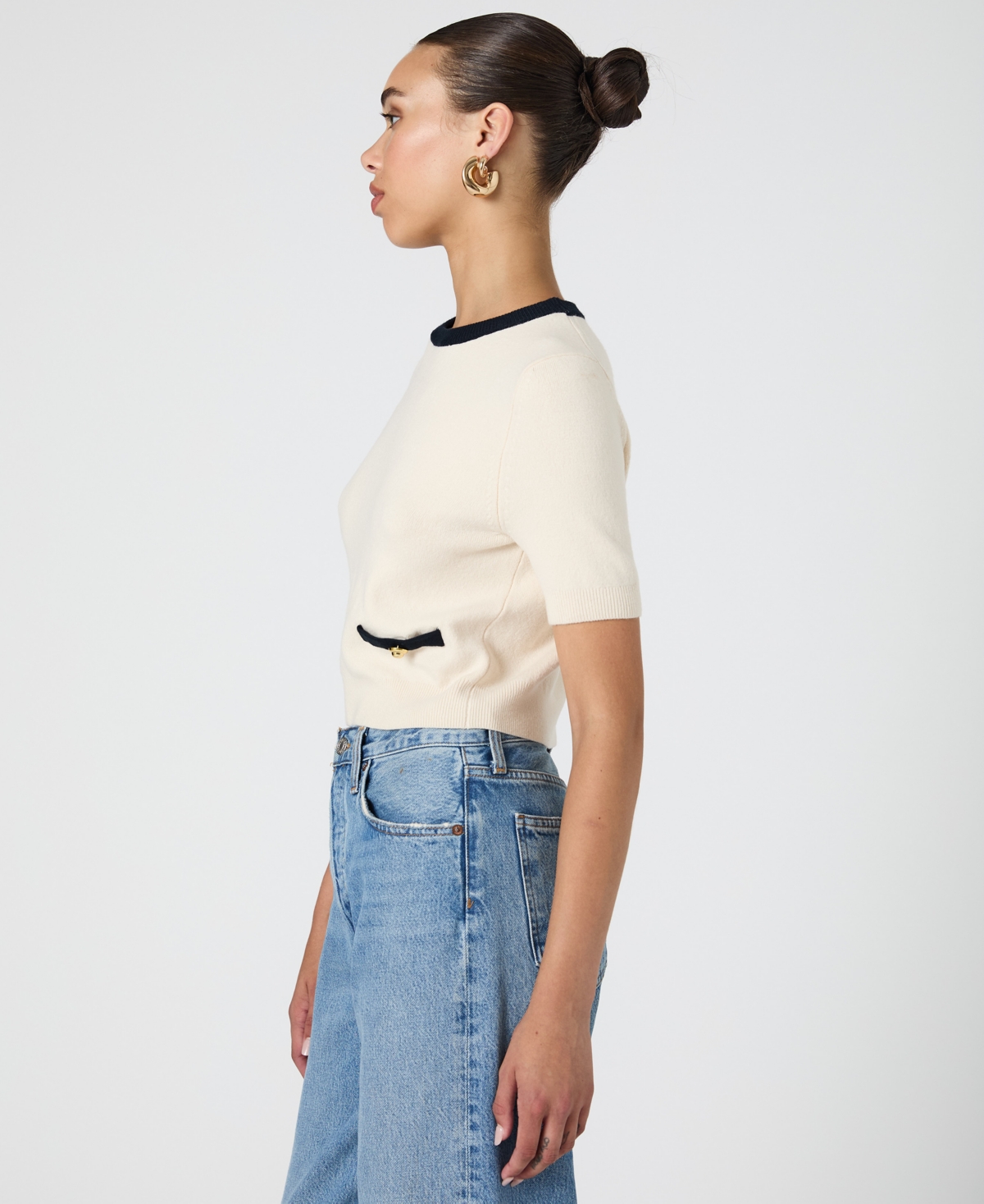 French Connection Women's Babysoft Short-Sleeve Top