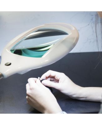 Lightview Pro LED Gooseneck Standing Magnifier Floor Lamp (1.75x) 3 Diopter