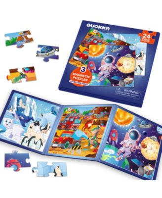 20/24/36 Pcs Travel Magnetic Puzzles for Toddlers 3-5
