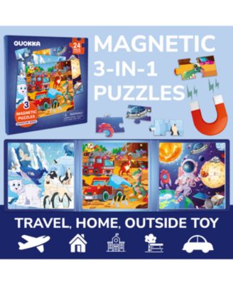 20/24/36 Pcs Travel Magnetic Puzzles for Toddlers 3-5