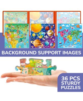 20/24/36 Pcs Travel Magnetic Puzzles for Toddlers 3-5