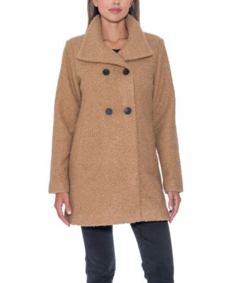 Women's Boucle Double Breasted Walking Coat