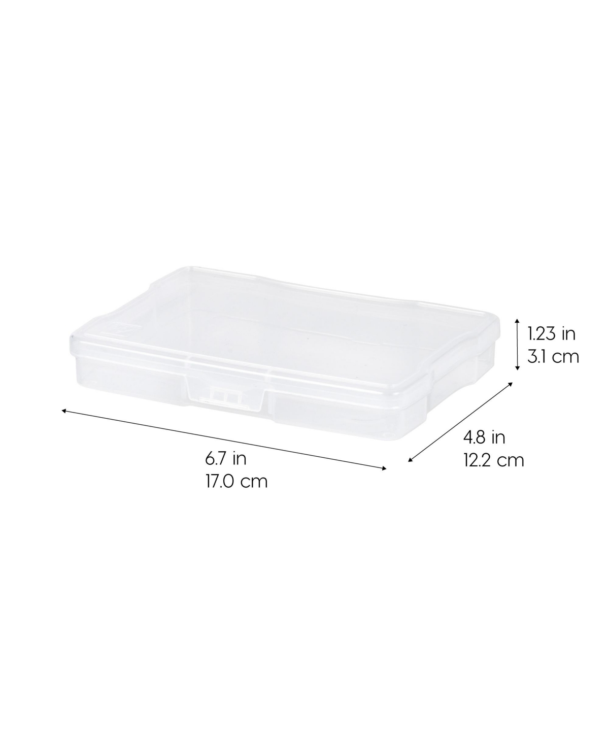 Iris Usa 10Pack 4” x 6” Scrapbook Paper Storage Cases, for Organizing Art and Crafting Supplies, Stationery, Small Items, Clear