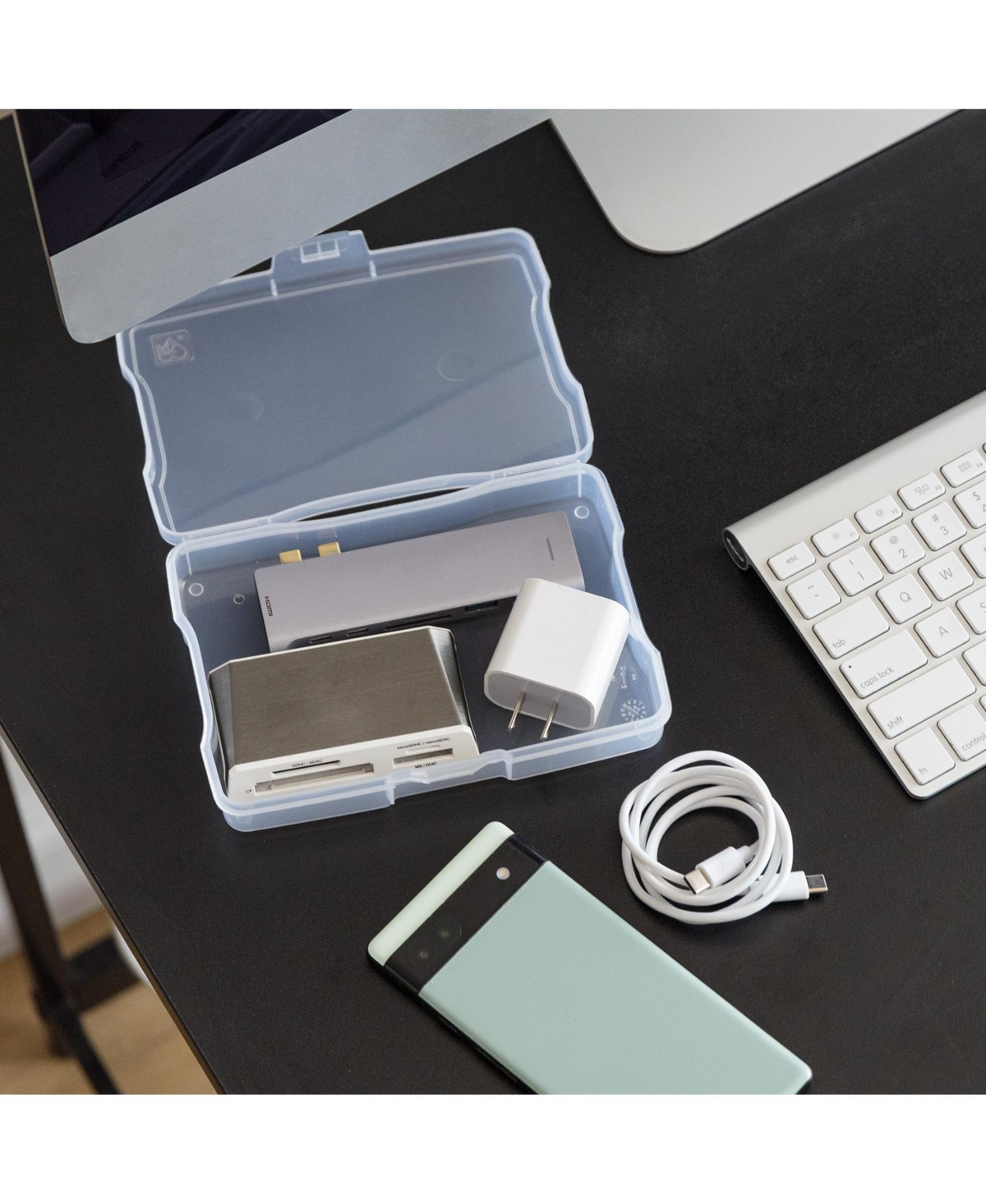 Iris Usa 10Pack 4” x 6” Scrapbook Paper Storage Cases, for Organizing Art and Crafting Supplies, Stationery, Small Items, Clear