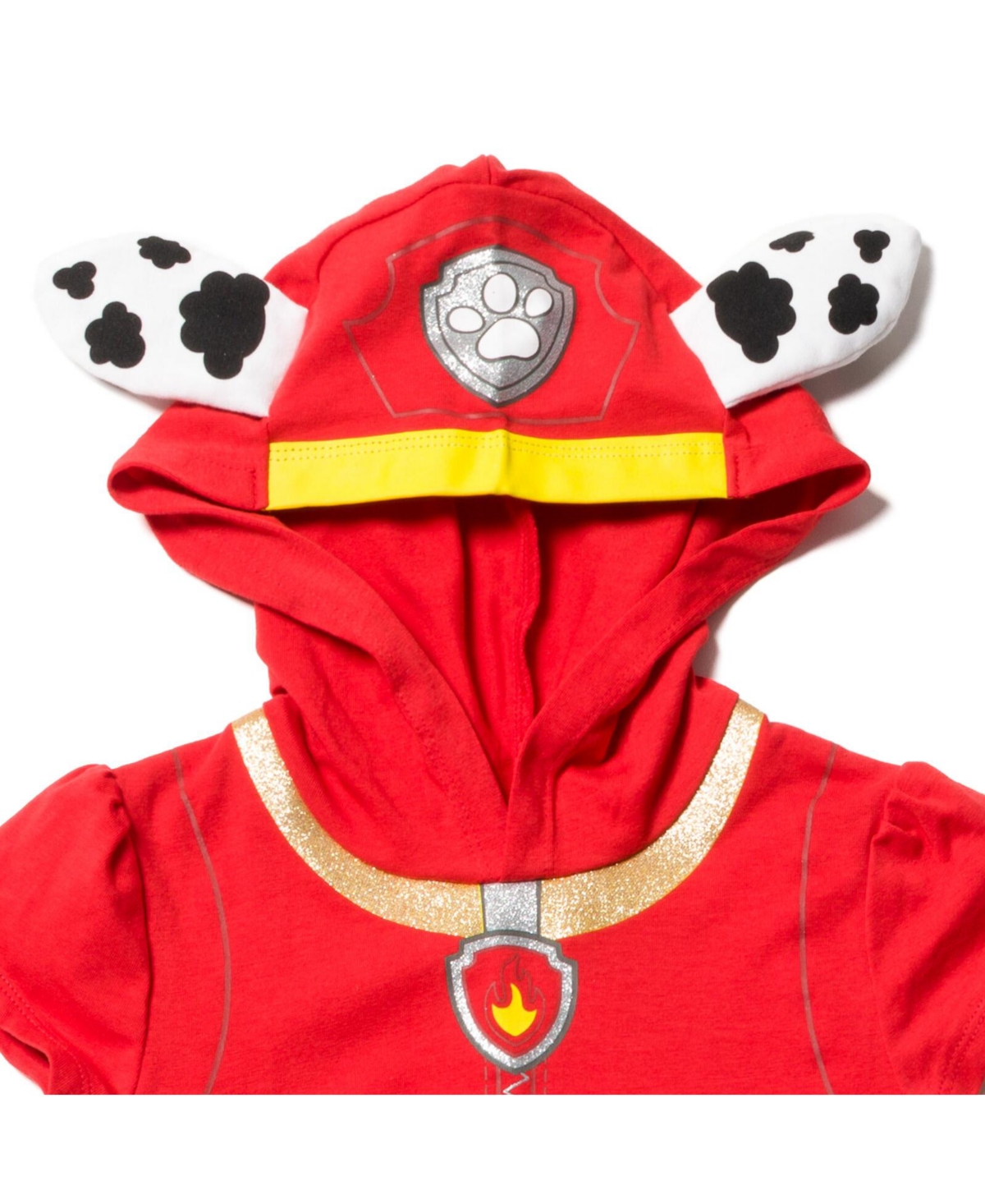 Paw Patrol Toddler Girls Hooded Cosplay T-Shirt Dress and Leggings Outfit Set to (2T - 7-8) -/ white