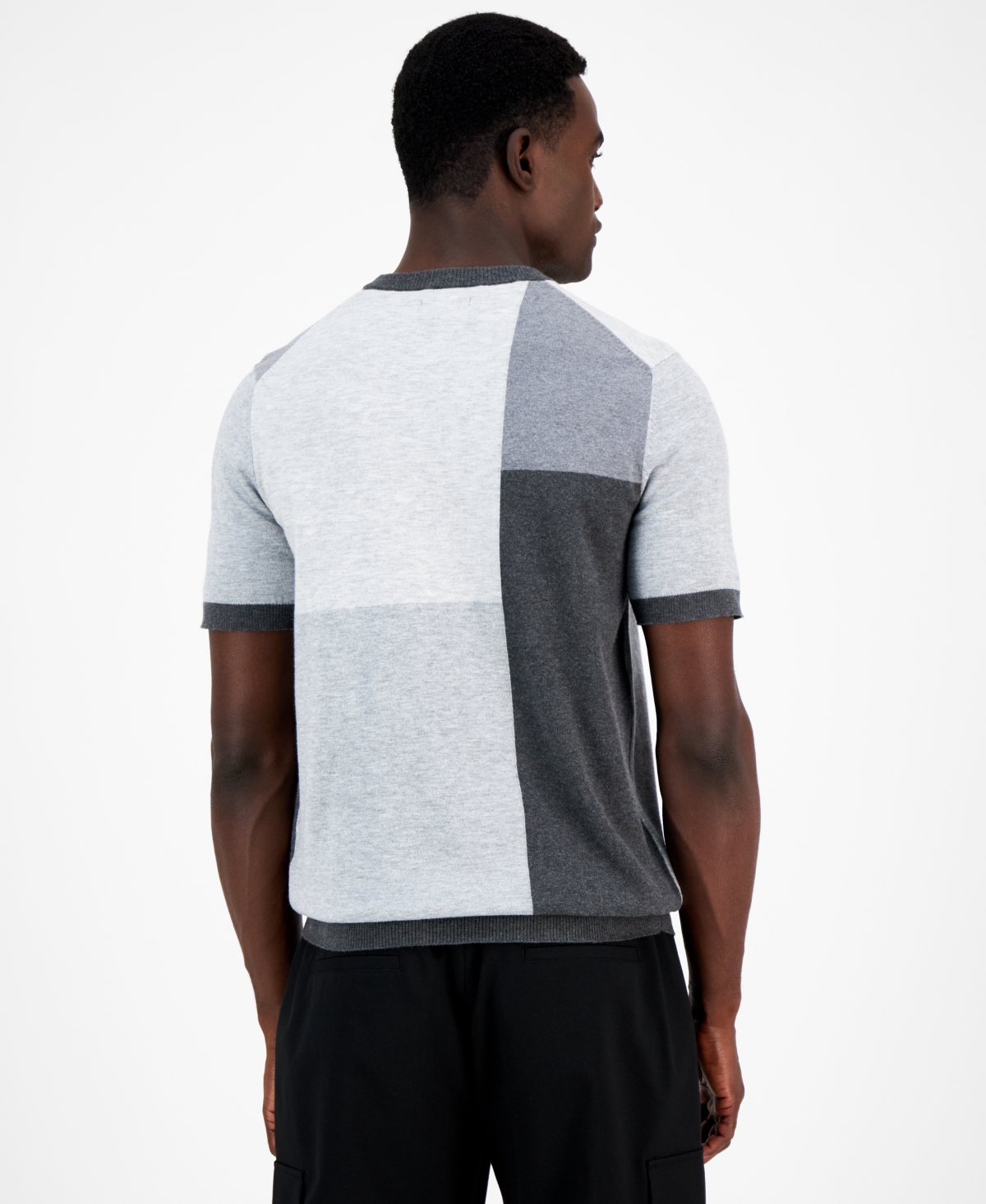 Alfani Men's Colorblock Sweater T-Shirt, Created for Macy's