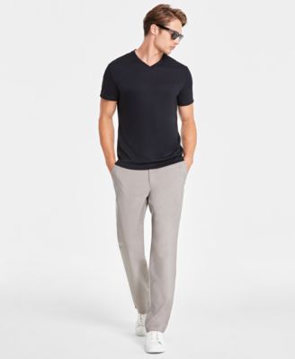 Men's Travel Stretch V-Neck T-Shirt, Created for Macy's 