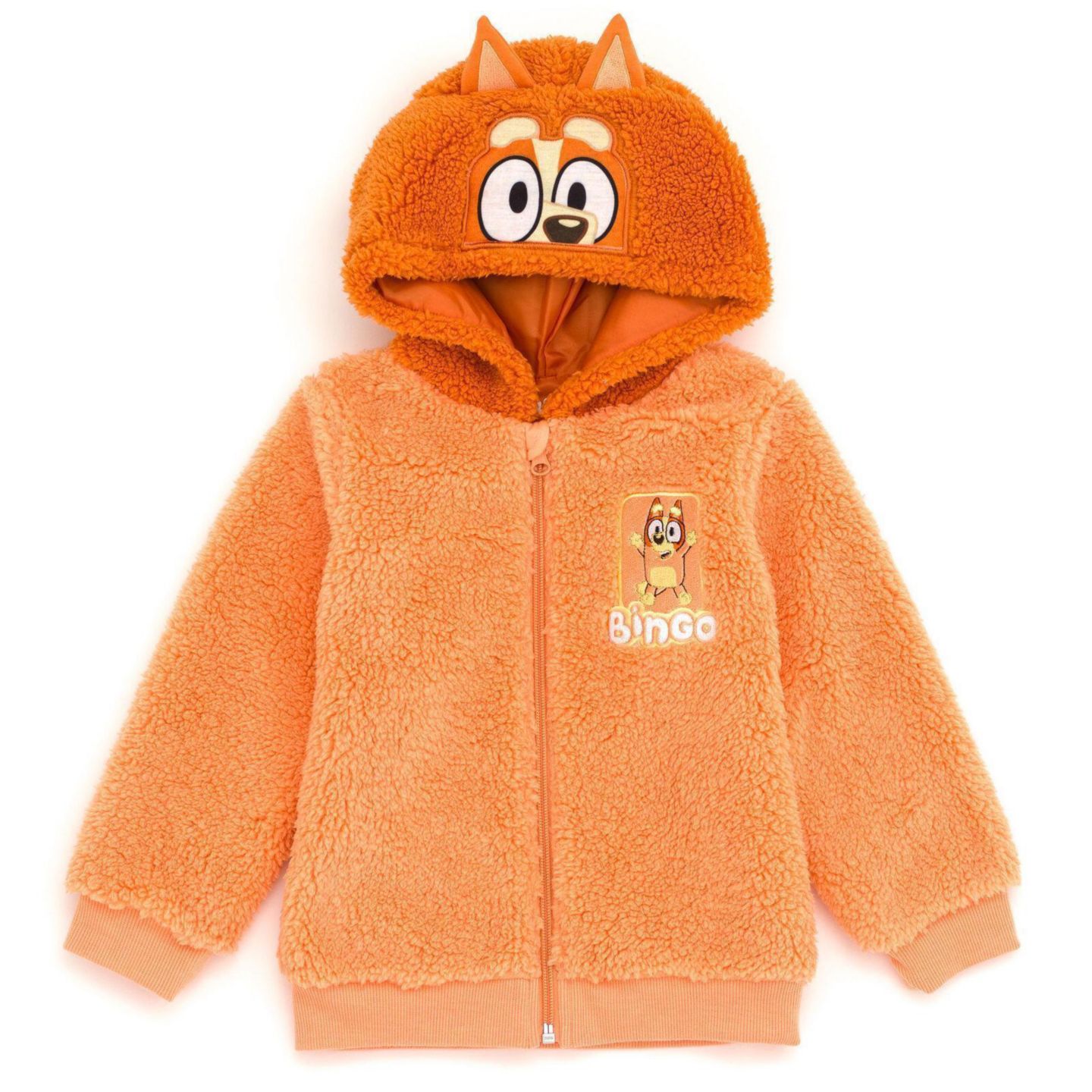 Худи Bluey Zip-Up для мальчиков-малышей, цвет: Оранжевый — фото 1