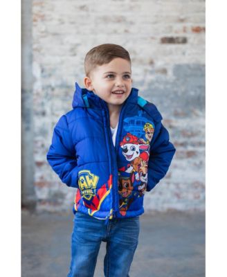 Boys Zip Up Winter Coat Puffer Jacket