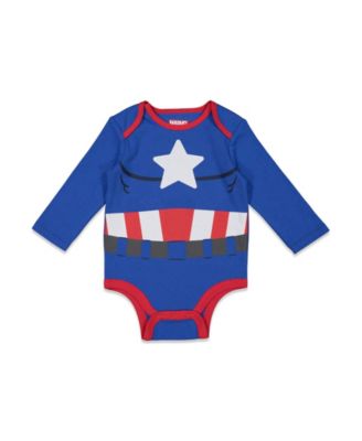 Baby Boys Captain America The Hulk iron Man Spider Man 5 Pack Bodysuits Newborn to