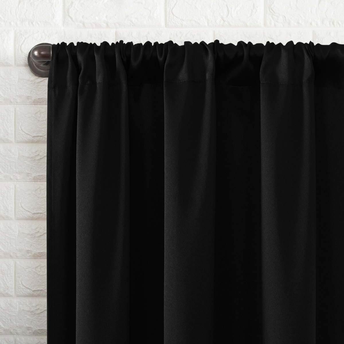 Bergen Theater Grade Extreme 100% Blackout Rod Pocket Curtain Panel