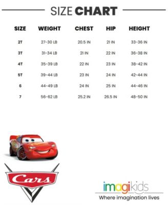 Toddler Boys Pixar Lightning McQueen Zip Up Winter Coat Puffer Jacket