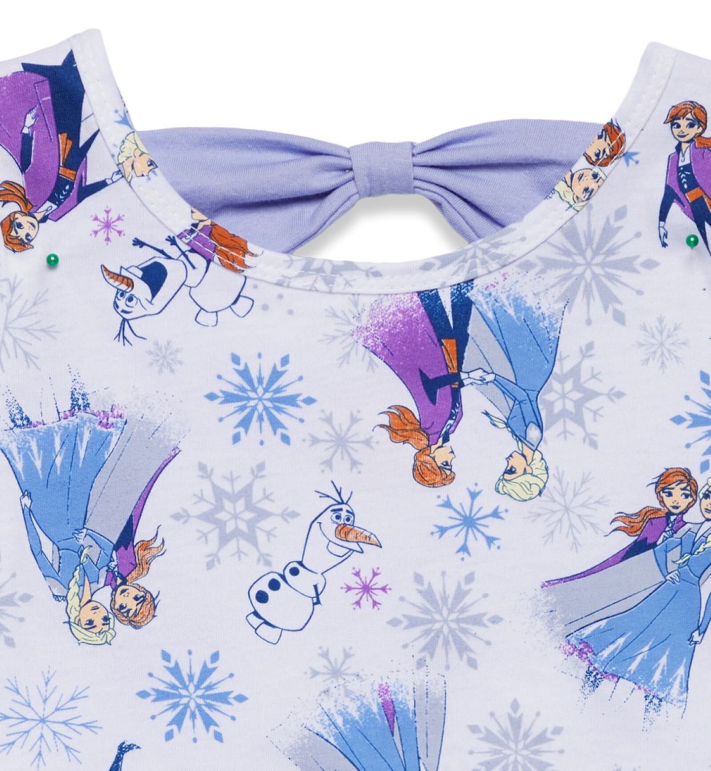 Платье Frozen Disney Elsa Princess Anna Olaf Christmas Skater Dress to для девочек-малышей, цвет: Белый / Фиолетовый — фото 7