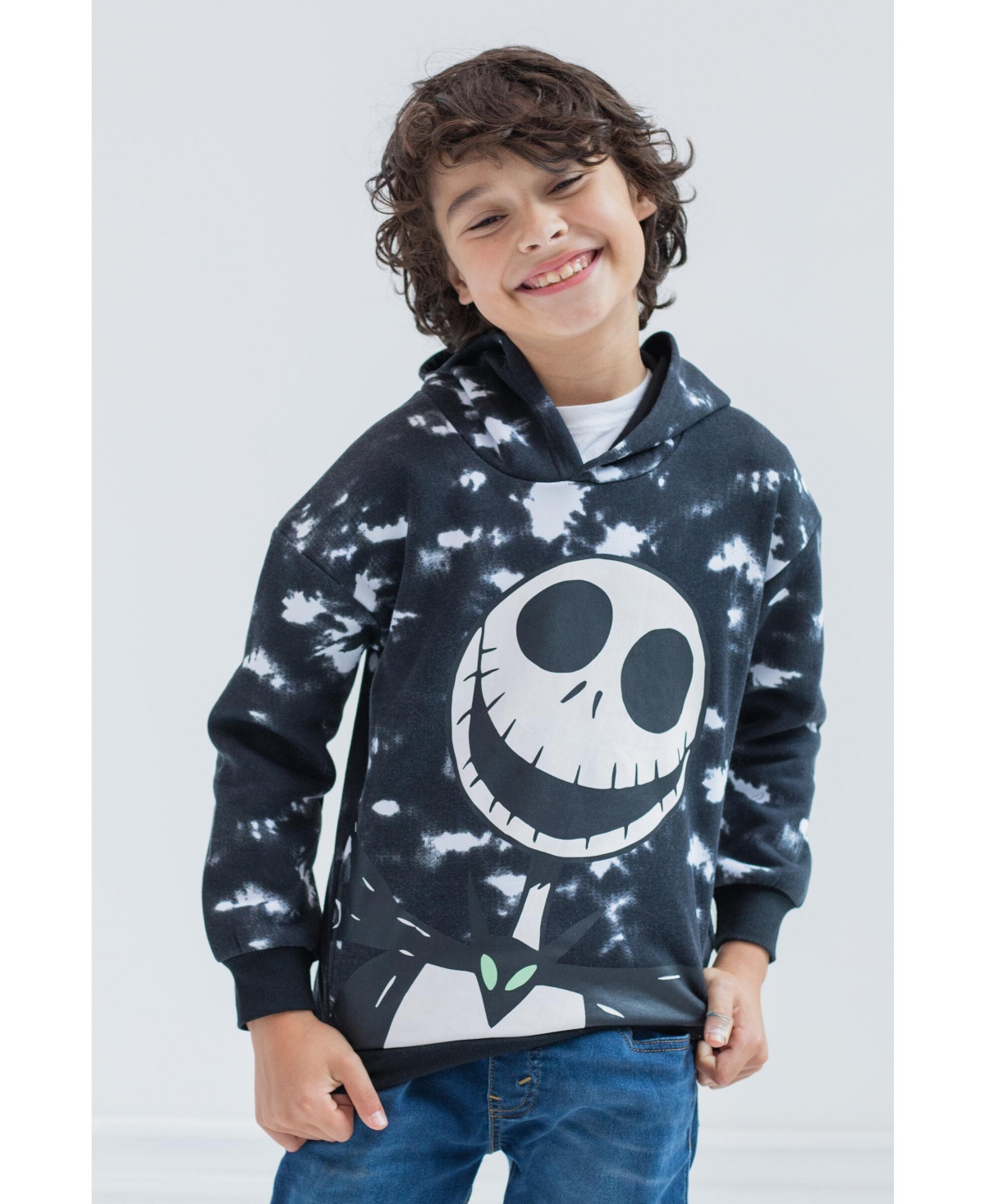 Disney Toddler Boys Nightmare Before Christmas Oogie Boogie Jack Skellington Fleece Pullover Hoodie to